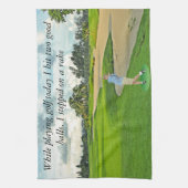 Während ich heute Golf spiele, traf ich zwei gute Handtuch (Vertikal)