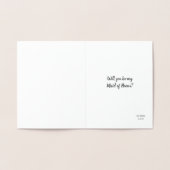 Während ich pisse | Funny Bridesmaid oder Trauzeug Folienkarte (Innenseite)