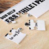 Während ich pisse - Funny Bridesmaid Vorschlag Fot Puzzle (Seite)