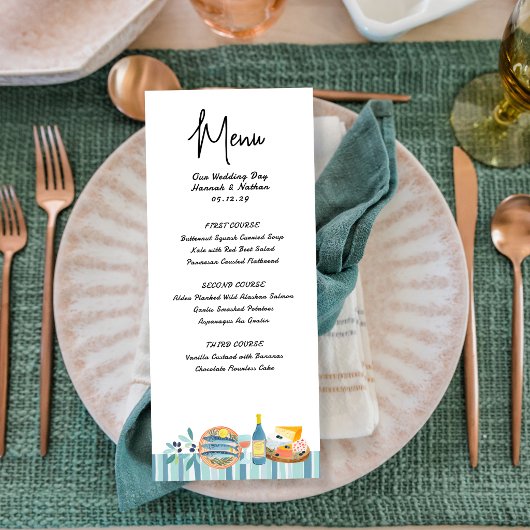 Während in Italien Menü Hochzeit