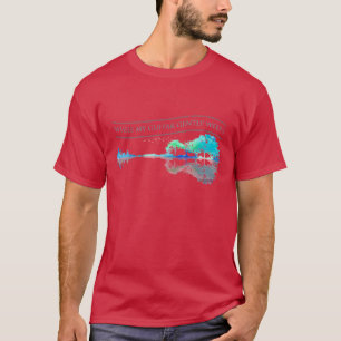 Während meine Gitarre sanft weint Gitarre Kunstwer T-Shirt