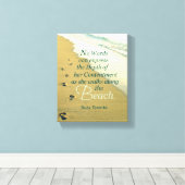 WÄHREND SIE AM STRAND GING LEINWANDDRUCK (Insitu (Holzboden))