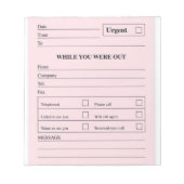 Während Sie Notepad verlassen haben Notizblock (Vorderseite)