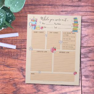 Während Sie Unterrichtsbücher im Notepad ausgelass Notizblock