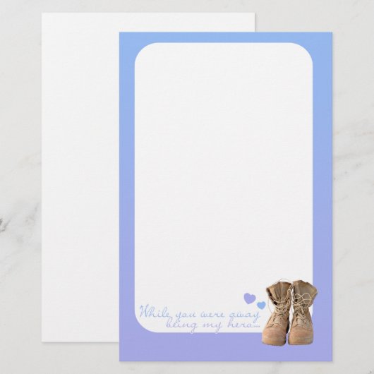 Während Sie weg waren Briefpapier (Vorne/Hinten)