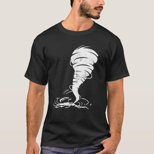 Während Sturm Tornado Twister Hurrikan Wetter Scar T-Shirt (Vorderseite)