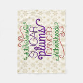 Während Visionen der Sugarplums-Nussknacker-Decke Fleecedecke (Vorderseite)