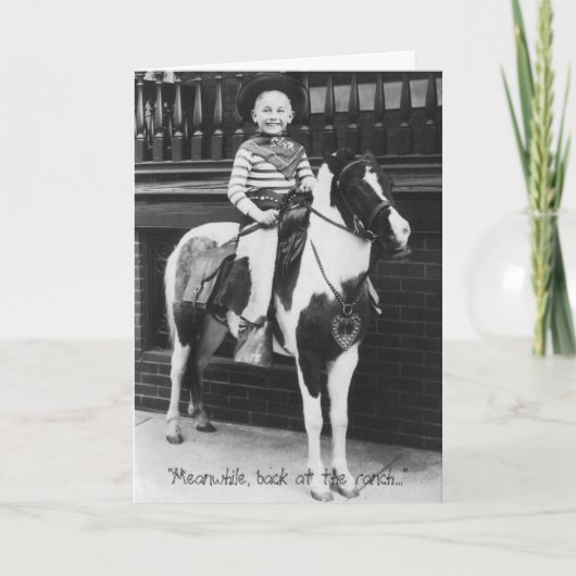 "Währenddessen, zurück an der Ranch..." Karte (Vorderseite)