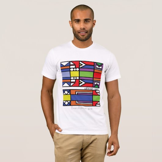Wahrer afrikanischer Geist Zuluentwurf T-Shirt