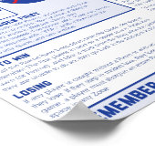 Wahrer Amerikaner: Die epischen Trinkspielregeln Poster (Ecke)