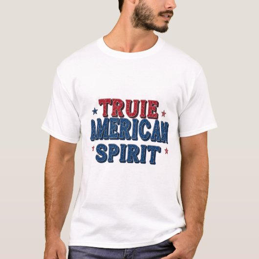 Wahrer amerikanischer Geist T-Shirt (Vorderseite)