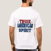Wahrer amerikanischer Geist T-Shirt (Rückseite)