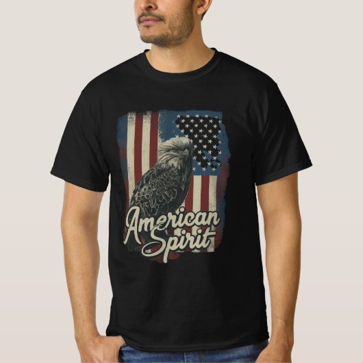 Wahrer amerikanischer Geist T-Shirt (Vorderseite)