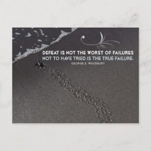Wahrer Ausfall der Inspiration-Postkarte Postkarte