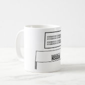 Wahrer Aussenseiter in binär verschlüsseltem ASCII Kaffeetasse (Vorderseite Links)