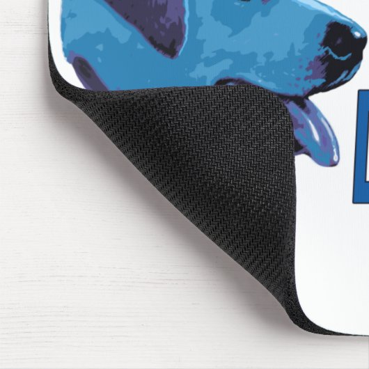 Wahrer blauer Demokrat Mousepad (Ecke)