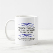 Wahrer Freund-Kraken-lustige Tasse (Links)