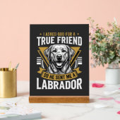 Wahrer Freund Labrador Hund Acrylschild (Hochzeit)