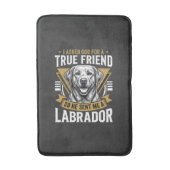 Wahrer Freund Labrador Hund Badematte (Vorderseite Vertikal)