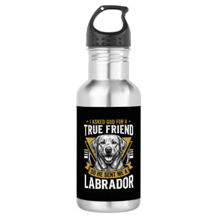 Wahrer Freund Labrador Hund Edelstahlflasche
