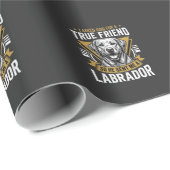 Wahrer Freund Labrador Hund Geschenkpapier (Rolleneckpunkt)