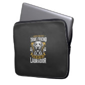 Wahrer Freund Labrador Hund Laptopschutzhülle (Vorderseite Links)