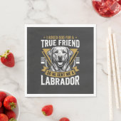 Wahrer Freund Labrador Hund Serviette (Beispiel)