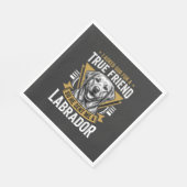 Wahrer Freund Labrador Hund Serviette (Ecke)