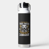 Wahrer Freund Labrador Hund Trinkflasche (Vorderseite)
