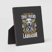 Wahrer Freund Labradorhund Fotoplatte (Vorderseite)