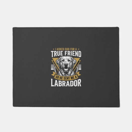 Wahrer Freund Labradorhund Fußmatte (Vorderseite)