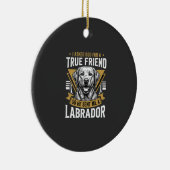 Wahrer Freund Labradorhund Keramik Ornament (Rechts)