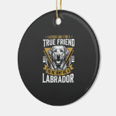 Wahrer Freund Labradorhund Keramik Ornament (Links)