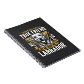 Wahrer Freund Labradorhund Notizblock (Rechte Seite)