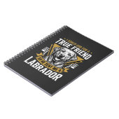 Wahrer Freund Labradorhund Notizblock (Linke Seite)