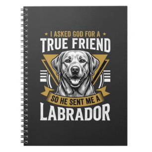 Wahrer Freund Labradorhund Notizblock
