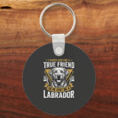 Wahrer Freund Labradorhund Schlüsselanhänger (Vorderseite)