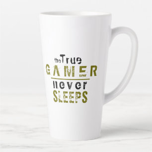 Wahrer Gamer Schläft Nie Typografie Gamer Milchtasse