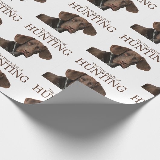 Wahrer Geist des glatten Graubären von Jagd Geschenkpapier (Ecke)