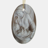 Wahrer Grund für die Weihnachtsfeier Keramik Ornament (Links)