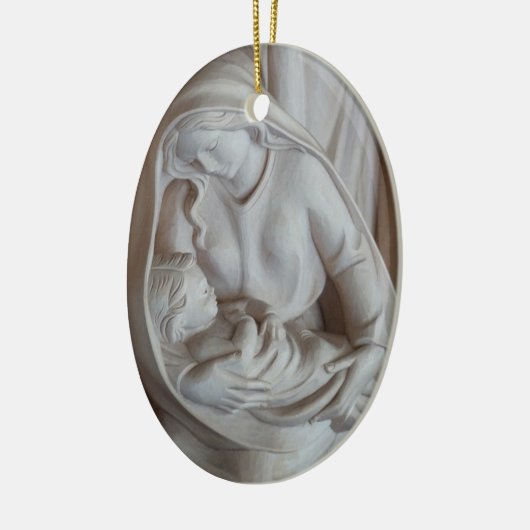 Wahrer Grund für die Weihnachtsfeier Keramik Ornament (Links)