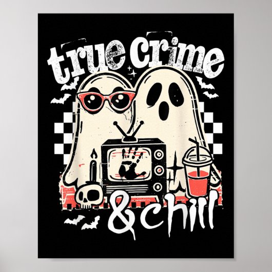 Wahrer Kriminalfall und chilliger lustiger Hallowe Poster (Vorne)