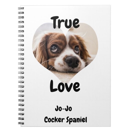 Wahrer Liebe Hund Notizblock (Vorderseite)