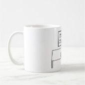 Wahrer Nerd in binär verschlüsseltem ASCII Kaffeetasse (Links)