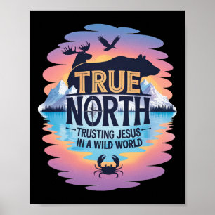 Wahrer Norden Vbs 2025 Vertrauen auf Jesus Wüste C Poster