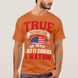 Wahrer Patriotismus hasst Ungerechtigkeit in seine T-Shirt