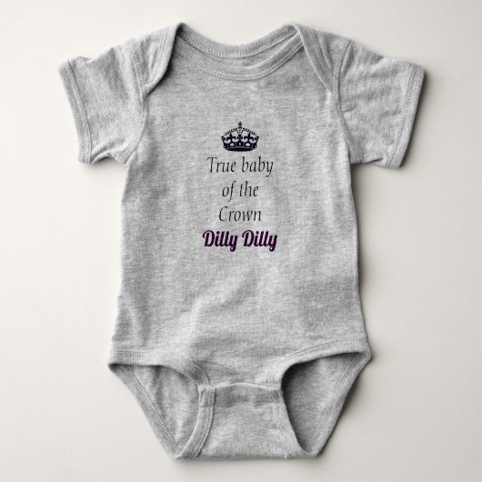 Wahres Baby des Krone DillyDilly Baby Strampler (Vorderseite)