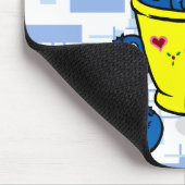 Wahres Blau Mousepad (Ecke)