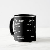 Wahres Covfefe-Rezept Tasse (Vorderseite Links)