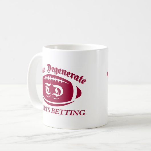 Wahres degeneriertes Sport-Wetten Kaffeetasse (Vorderseite Links)